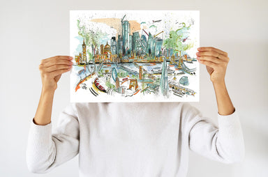 Naomi Bailey - City of London Artwork - Limited Edition Print (Size A3)