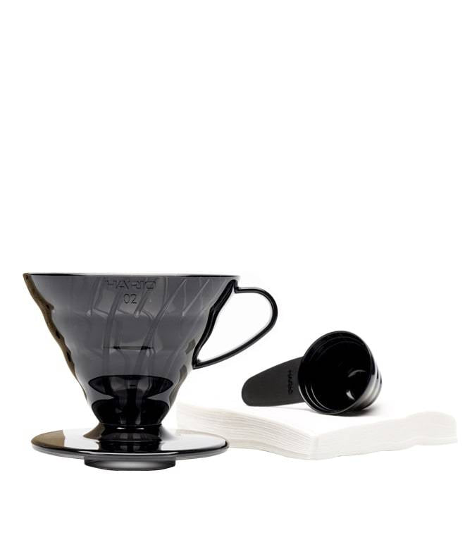 Hario Mini Mill Plus V60 Starter Kit Size 02 (Black)
